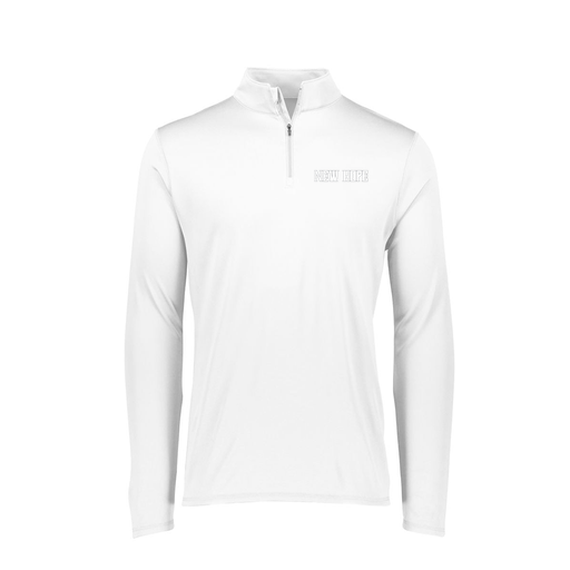[FTLQFLWH-FAXS-LOGO3] Decker Women's Flex-Lite 1/4 Zip Shirt (Female Adult XS, White, Logo 3)