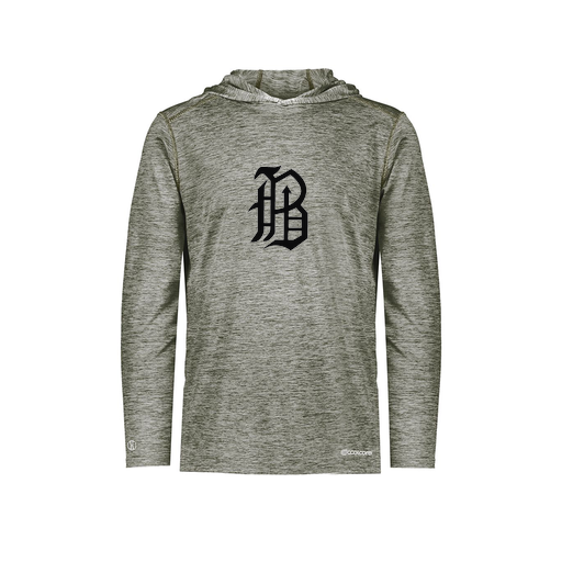 [FOLHCGGY-YS-LOGO1] Decker Youth Charge Hoodie (Youth S, Gray, Logo 1)