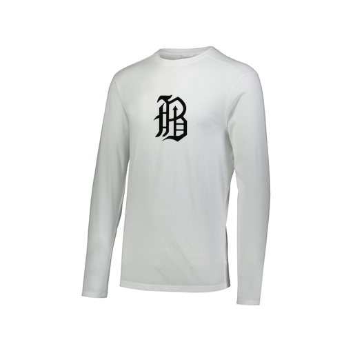[FTLCUBWH-AXS-LOGO1] Decker Men's Tri-Blend T-Shirt - Long Sleeve (Adult XS, White, Logo 1)