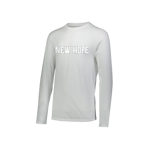 [FTLCUBWH-YS-LOGO3] Decker Youth Tri-Blend T-Shirt - Long Sleeve (Youth S, White, Logo 3)